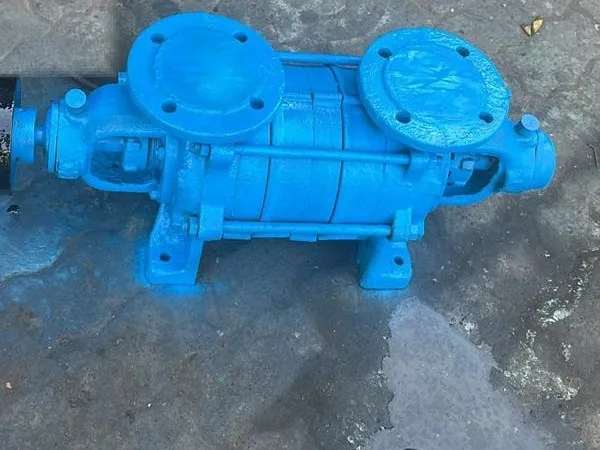 Boiler feed pump repainted after overhaul at our Dubai workshop