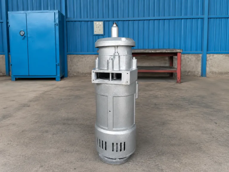 Rewound electric motor after overhaul and repainting