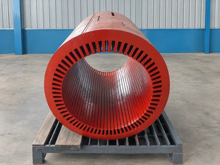 Stator core prepared for rewinding